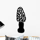 Morel Sponge Mushroom Plant Wall Decal