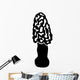 Morel Sponge Mushroom Plant Wall Decal