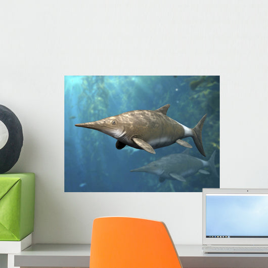 Brachypterygius Is Extinct Ichthyosaur Wall Decal