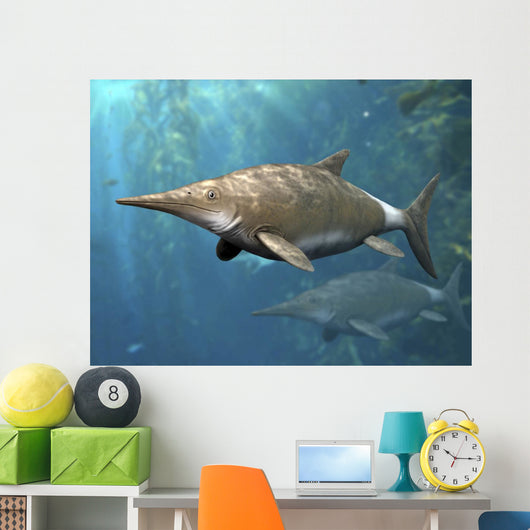 Brachypterygius Is Extinct Ichthyosaur Wall Decal