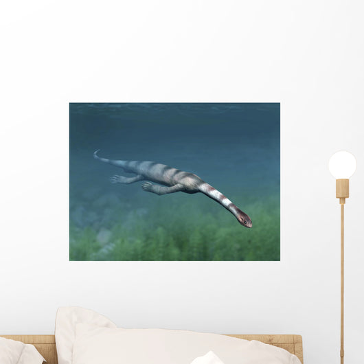 Keichousaurus Hui Aquatic Reptile Wall Decal