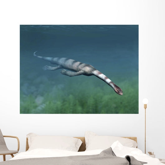 Keichousaurus Hui Aquatic Reptile Wall Decal
