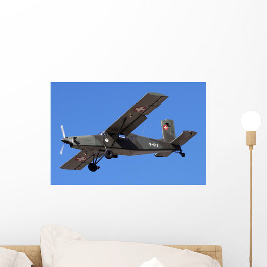 Pilatus Pc-6 Swiss Air Wall Decal