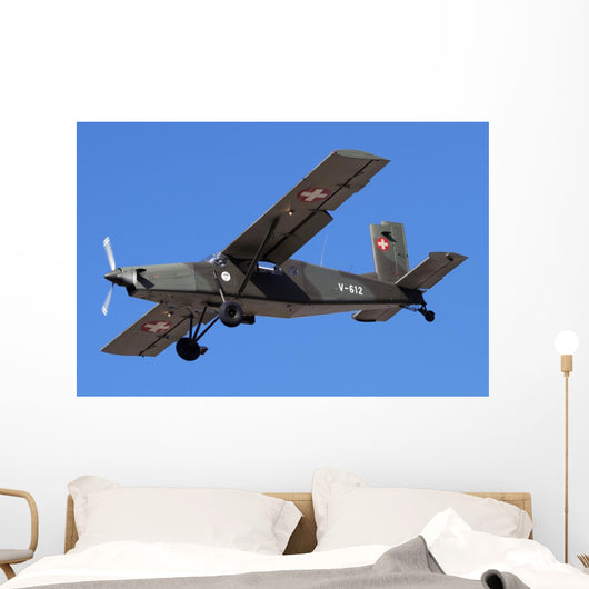 Pilatus Pc-6 Swiss Air Wall Decal