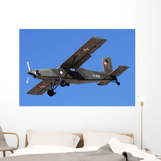 Pilatus Pc-6 Swiss Air Wall Decal
