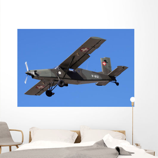 Pilatus Pc-6 Swiss Air Wall Decal