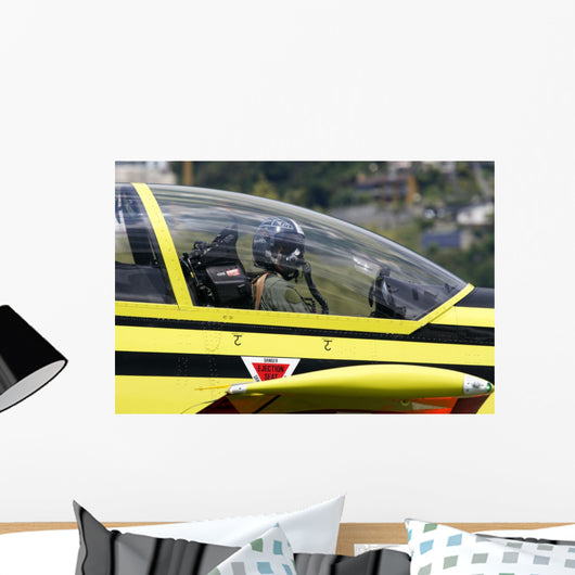 Pilot Cockpit Pilatus Pc-9 Wall Decal
