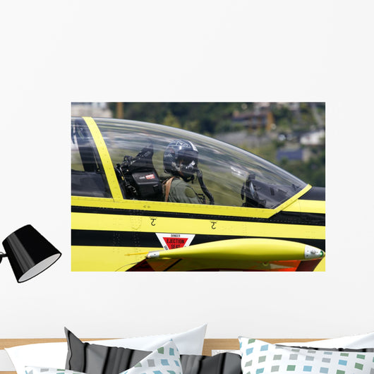 Pilot Cockpit Pilatus Pc-9 Wall Decal