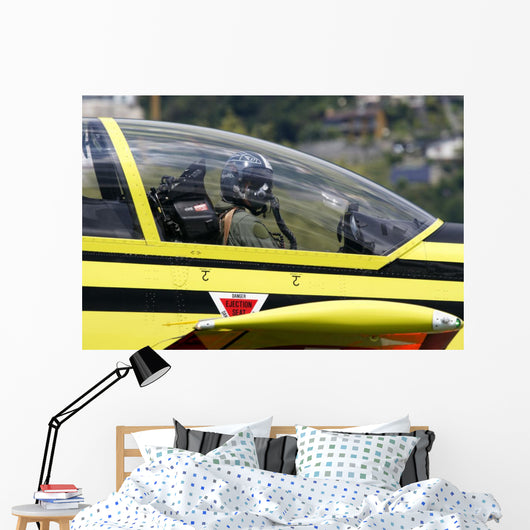 Pilot Cockpit Pilatus Pc-9 Wall Decal