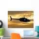 Silhouette Bell 206 Utility Wall Decal