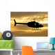 Silhouette Bell 206 Utility Wall Decal