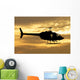 Silhouette Bell 206 Utility Wall Decal