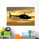 Silhouette Bell 206 Utility Wall Decal