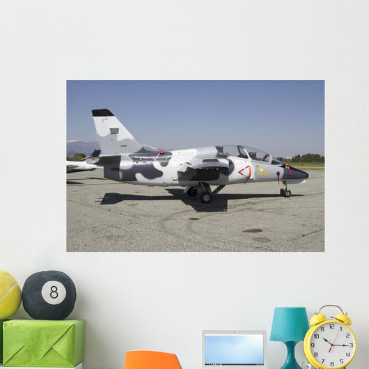 S-211 Jet Trainer Aircraft Grounded Wall Decal