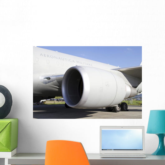 Close-up Jet Engine Italian Wall Decal