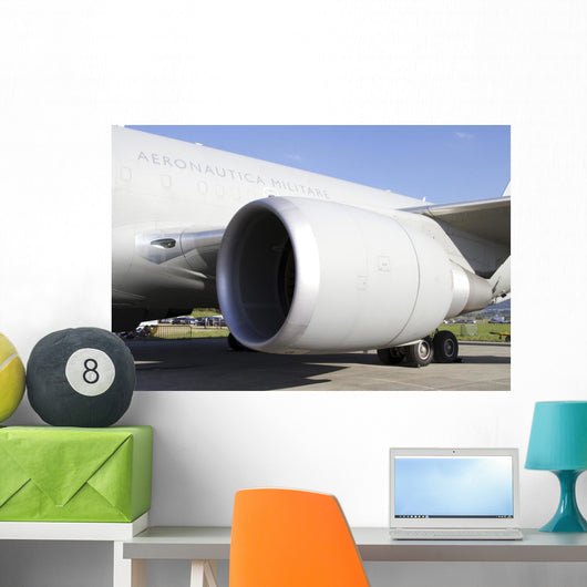 Close-up Jet Engine Italian Wall Decal