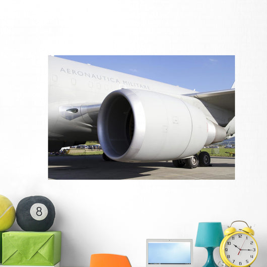 Close-up Jet Engine Italian Wall Decal