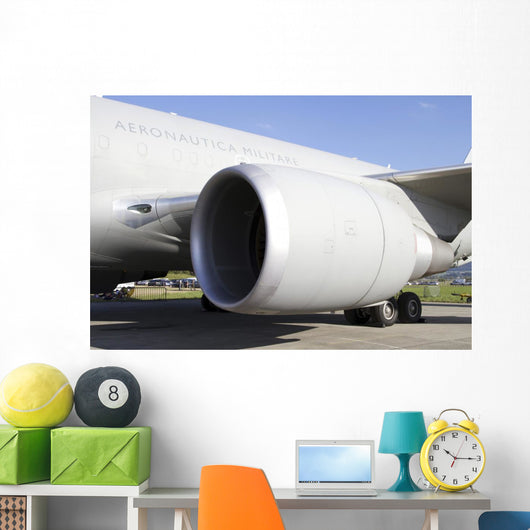 Close-up Jet Engine Italian Wall Decal