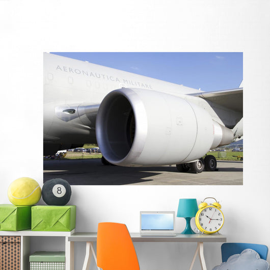 Close-up Jet Engine Italian Wall Decal
