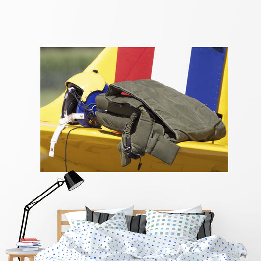 Close-up Pilot Gear Wing Wall Decal