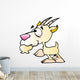 Cartoon Nanny Goat Wall Decal