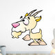 Cartoon Nanny Goat Wall Decal