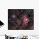 Lagoon Nebula and Trifid Wall Decal