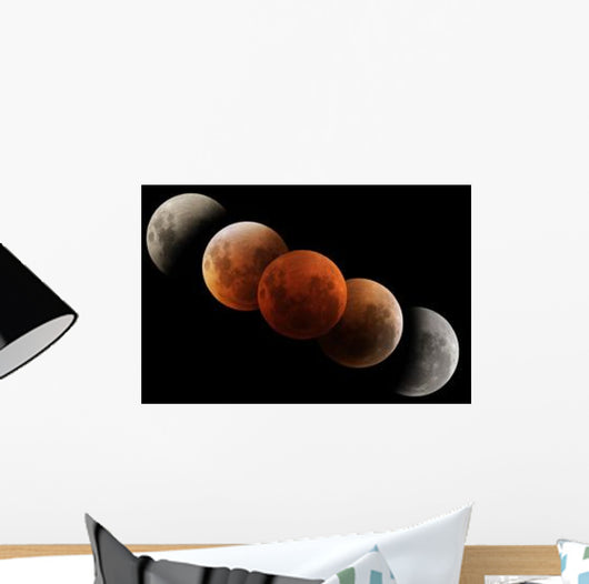 Composite Image Lunar Eclipse Wall Decal