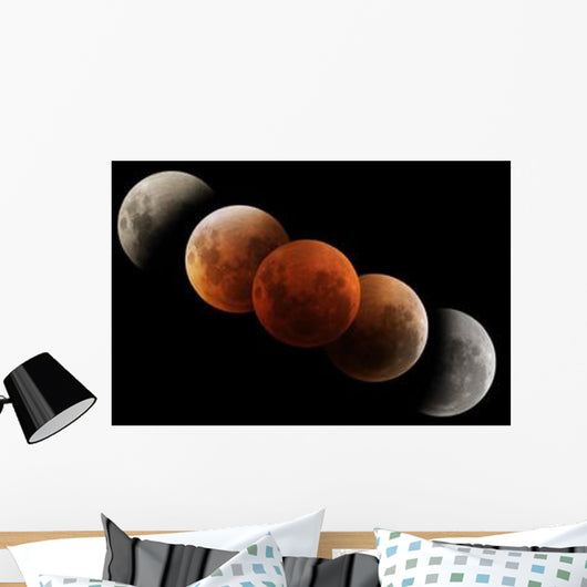 Composite Image Lunar Eclipse Wall Decal