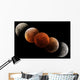 Composite Image Lunar Eclipse Wall Decal