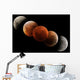 Composite Image Lunar Eclipse Wall Decal