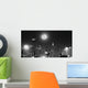 Moonrise over City Melbourne Wall Decal Design 2