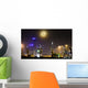 Moonrise over City Melbourne Wall Decal Design 1