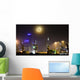 Moonrise over City Melbourne Wall Decal Design 1
