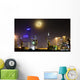 Moonrise over City Melbourne Wall Decal Design 1