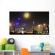 Moonrise over City Melbourne Wall Decal Design 1