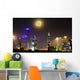 Moonrise over City Melbourne Wall Decal Design 1
