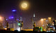 Moonrise over City Melbourne Wall Decal Design 1