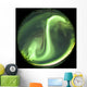 Fisheye Lens Bright Aurora Wall Decal