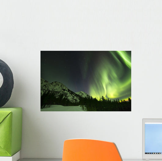 Northern Lights over Annie Wall Decal Design 2