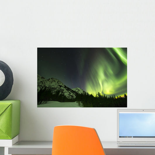 Northern Lights over Annie Wall Decal Design 2