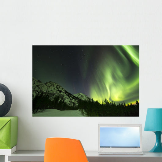 Northern Lights over Annie Wall Decal Design 2