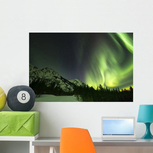 Northern Lights over Annie Wall Decal Design 2