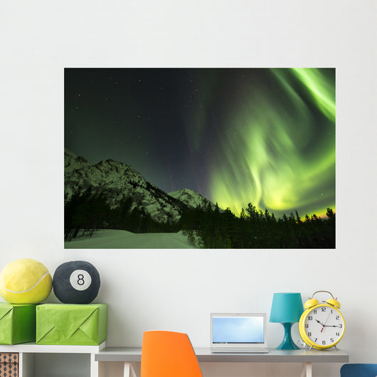 Northern Lights over Annie Wall Decal Design 2