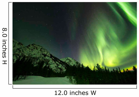 Northern Lights over Annie Wall Decal Design 2
