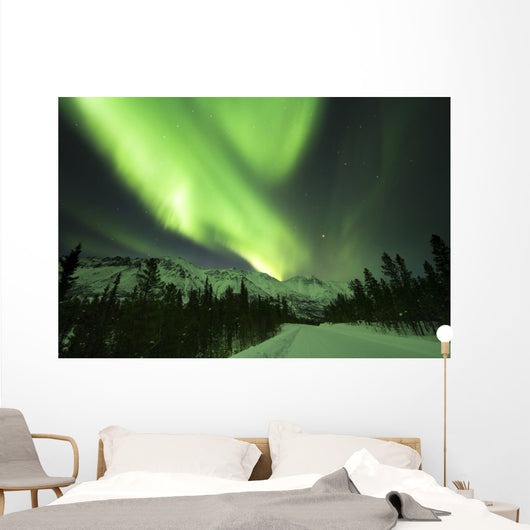 Northern Lights over Annie Wall Decal Design 1