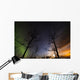 Moonrise and Aurora Borealis Wall Decal