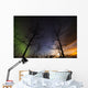 Moonrise and Aurora Borealis Wall Decal
