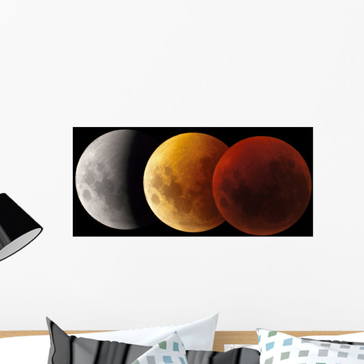 Composite Image Lunar Eclipse Wall Decal