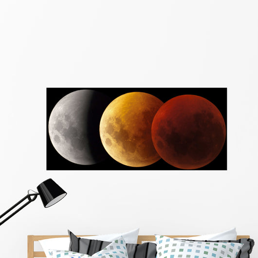 Composite Image Lunar Eclipse Wall Decal